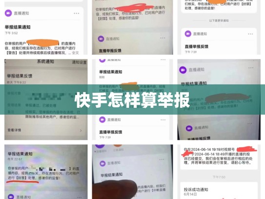 快手怎样算举报