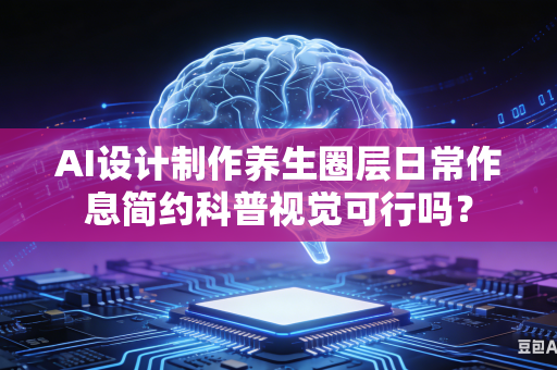 AI设计制作养生圈层日常作息简约科普视觉可行吗？