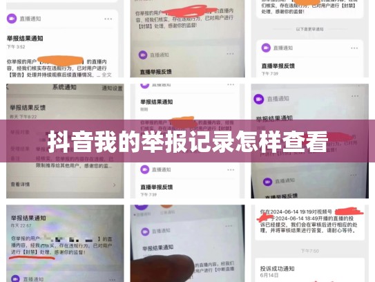 抖音我的举报记录怎样查看