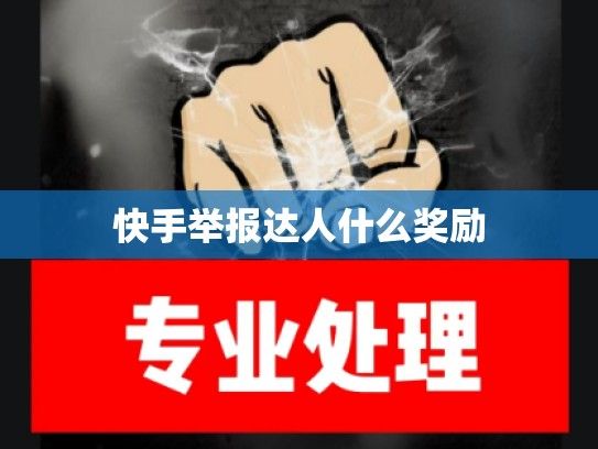 快手举报达人什么奖励
