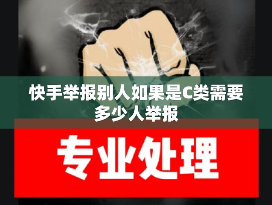 快手举报别人如果是C类需要多少人举报