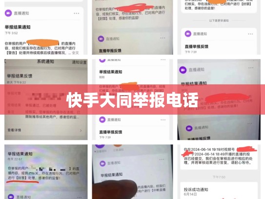 快手大同举报电话