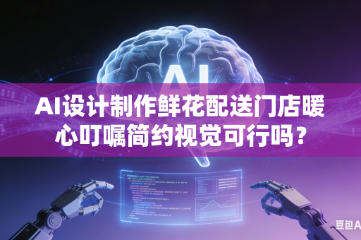 AI设计制作鲜花配送门店暖心叮嘱简约视觉可行吗？
