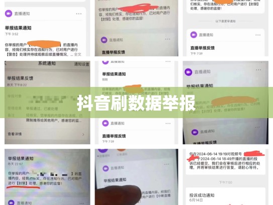 抖音刷数据举报
