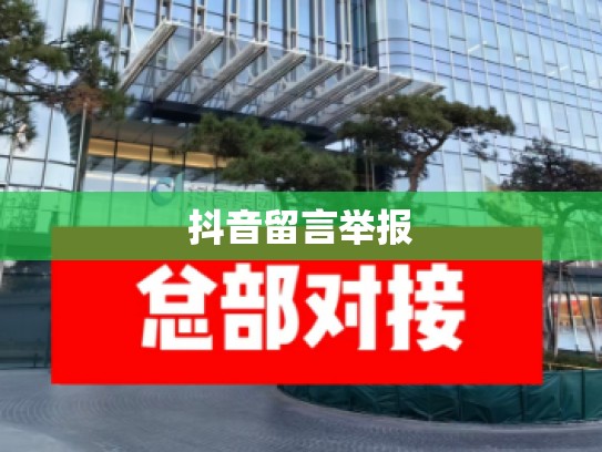 抖音留言举报