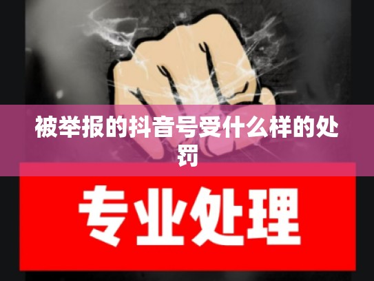 被举报的抖音号受什么样的处罚