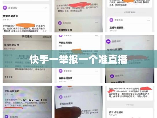 快手一举报一个准直播
