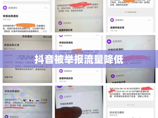抖音被举报流量降低