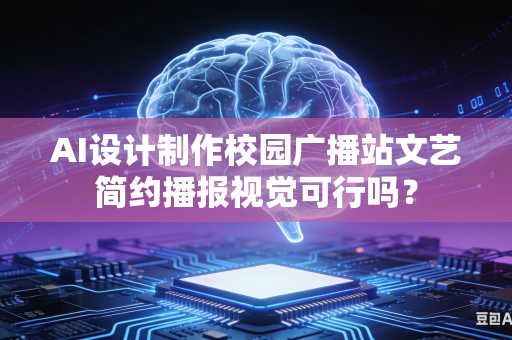 AI设计制作校园广播站文艺简约播报视觉可行吗？-第1张图片-AI优尚网