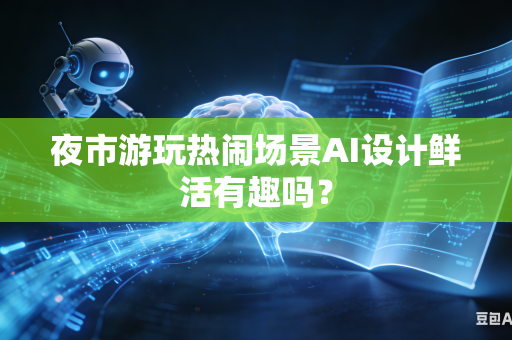 夜市游玩热闹场景AI设计鲜活有趣吗？-第1张图片-AI优尚网