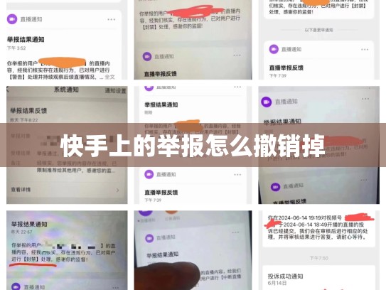 快手上的举报怎么撤销掉