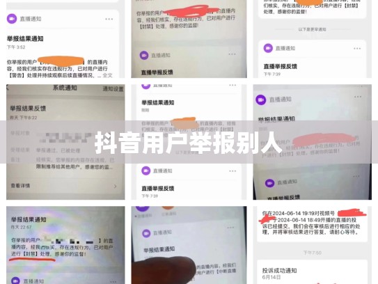 抖音用户举报别人