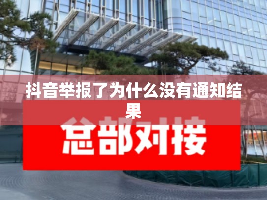 抖音举报了为什么没有通知结果