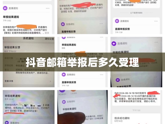 抖音邮箱举报后多久受理
