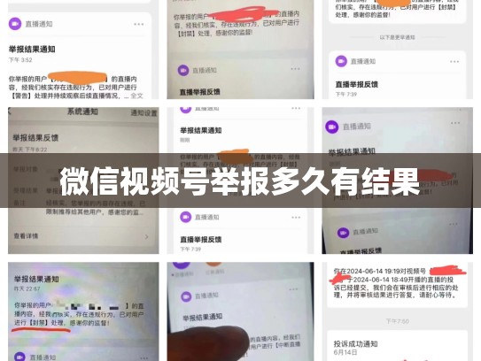 微信视频号举报多久有结果