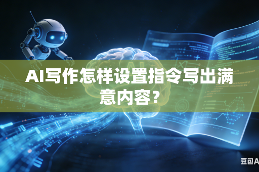 AI写作怎样设置指令写出满意内容?-第1张图片-AI优尚网 AI写作怎样设置指令写出满意内容?-第1张图片-AI优尚网