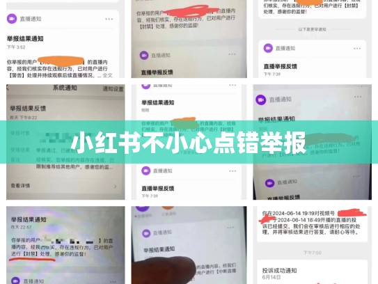 小红书不小心点错举报