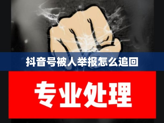 抖音号被人举报怎么追回
