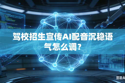 驾校招生宣传AI配音沉稳语气怎么调？
