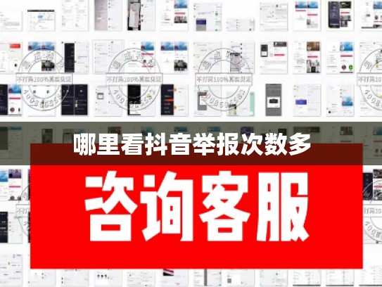 哪里看抖音举报次数多