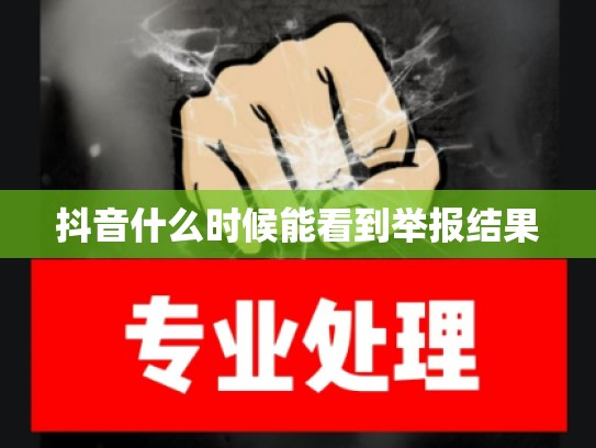 抖音什么时候能看到举报结果