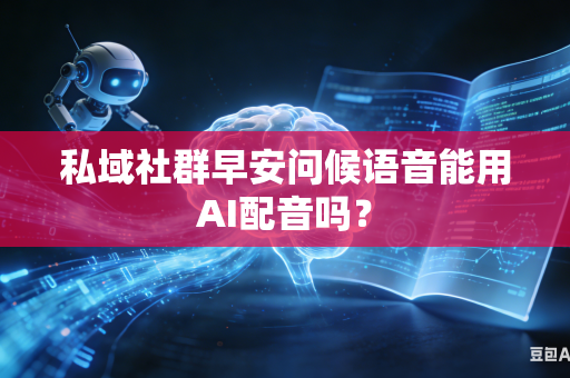 私域社群早安问候语音能用AI配音吗？