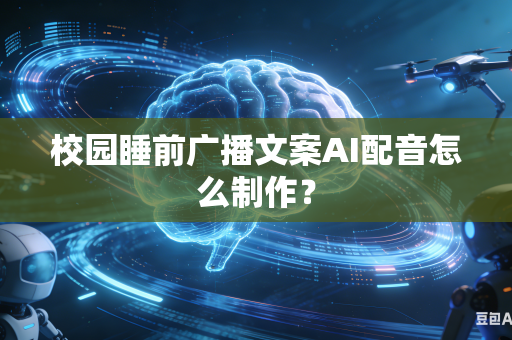 校园睡前广播文案AI配音怎么制作？