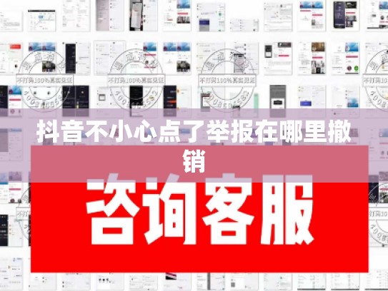抖音不小心点了举报在哪里撤销