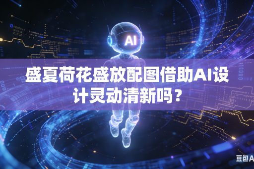 盛夏荷花盛放配图借助AI设计灵动清新吗？-第1张图片-AI优尚网