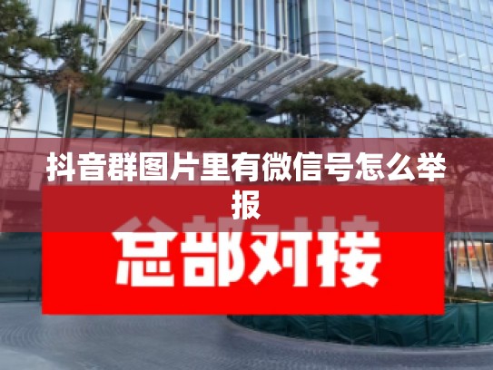 抖音群图片里有微信号怎么举报