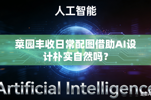 菜园丰收日常配图借助AI设计朴实自然吗？