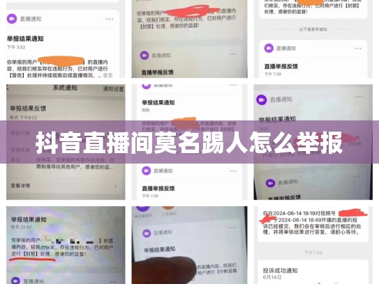 抖音直播间莫名踢人怎么举报