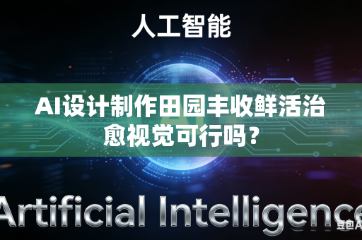 AI设计制作田园丰收鲜活治愈视觉可行吗？