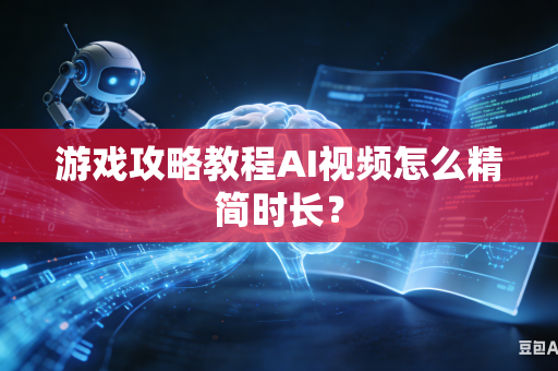 游戏攻略教程AI视频怎么精简时长？
