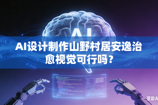 AI设计制作山野村居安逸治愈视觉可行吗？