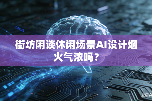 街坊闲谈休闲场景AI设计烟火气浓吗？-第1张图片-AI优尚网