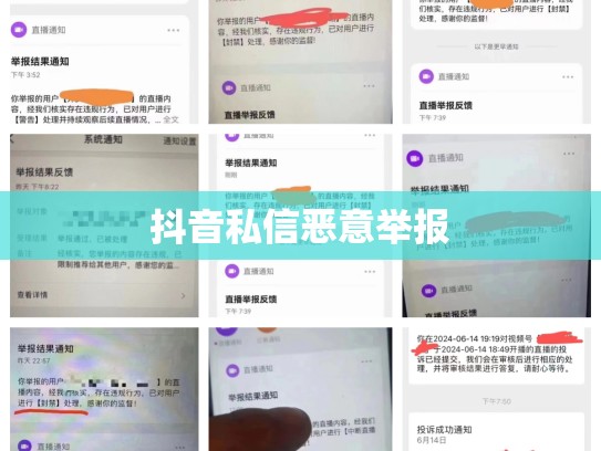 抖音私信恶意举报