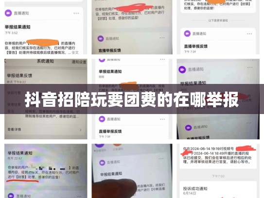 抖音招陪玩要团费的在哪举报