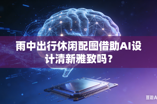 雨中出行休闲配图借助AI设计清新雅致吗？