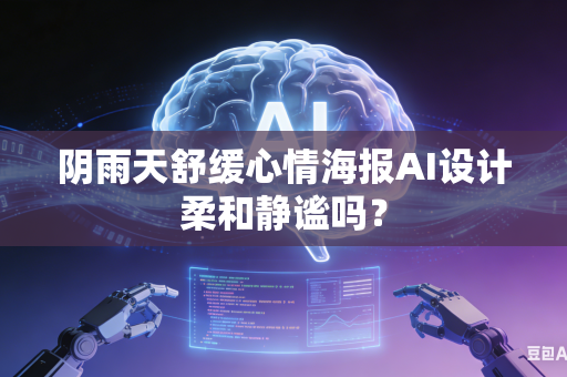 阴雨天舒缓心情海报AI设计柔和静谧吗？