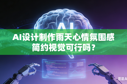 AI设计制作雨天心情氛围感简约视觉可行吗？