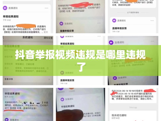 抖音举报视频违规是哪里违规了