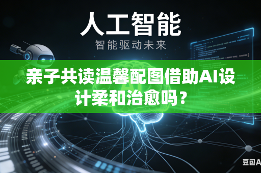亲子共读温馨配图借助AI设计柔和治愈吗？