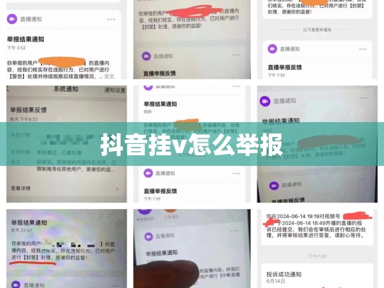 抖音挂v怎么举报
