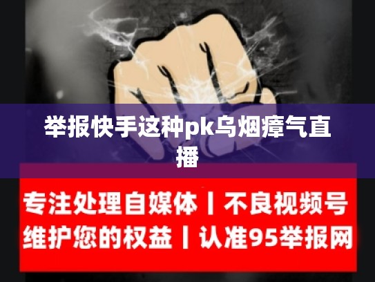 举报快手这种pk乌烟瘴气直播