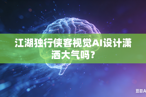 江湖独行侠客视觉AI设计潇洒大气吗？