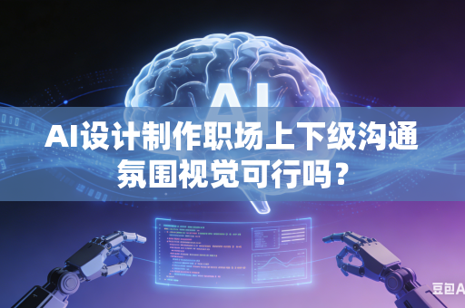 AI设计制作职场上下级沟通氛围视觉可行吗？