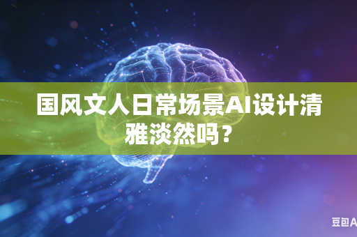 国风文人日常场景AI设计清雅淡然吗？