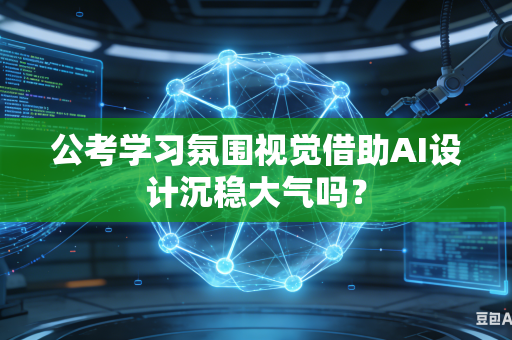 公考学习氛围视觉借助AI设计沉稳大气吗？