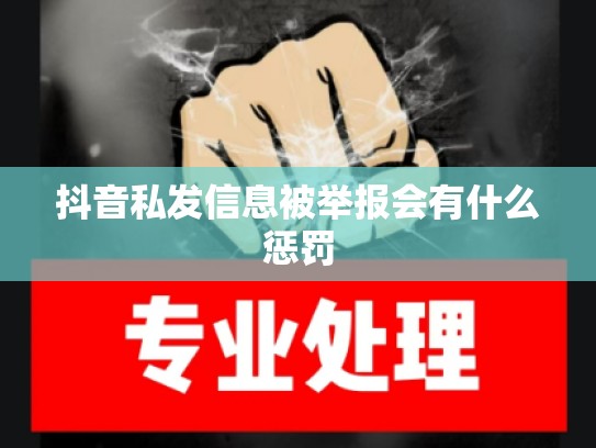 抖音私发信息被举报会有什么惩罚